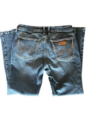 Wrangler Retro Jeans 31x30 Bootcut Medium Wash Stretch Western Denim